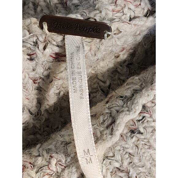 Free People Knit Oversized Wool Blend Turtleneck Sweater Womens‎ size M - Picture 3 of 6